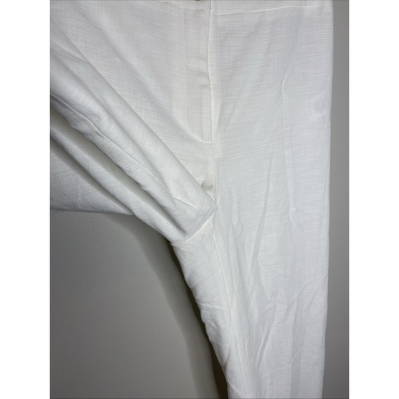Veronica Beard Jeanne Grain de Poudre Wide Leg White Pants Size 8 - Picture 5 of 11